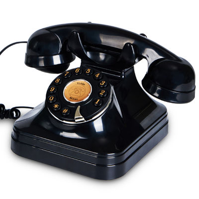 Pengisian Audio Pernikahan Buku Tamu Hitam Vintage Phone Voice Recorder Untuk Menjaga Kenangan