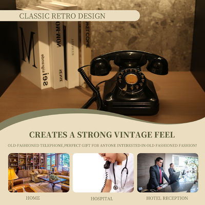 Pengisian Audio Pernikahan Buku Tamu Hitam Vintage Phone Voice Recorder Untuk Menjaga Kenangan