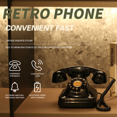 Pengisian Audio Pernikahan Buku Tamu Hitam Vintage Phone Voice Recorder Untuk Menjaga Kenangan