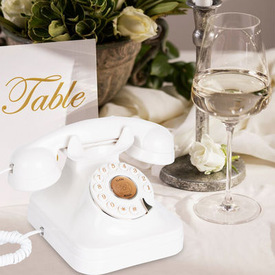 Stylish Wedding Guest Book Telepon Daya Isi Ulang Vintage Recorder Telepon Untuk Pernikahan
