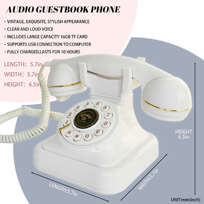 32GB Audio Guest Book Simpan Kenangan High Definition Audio Guest Book Telepon