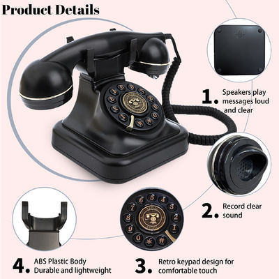 Tradisional Souvenirs Audio Guest Book 6.4in Record Player Guest Book Untuk Menyimpan Kenangan