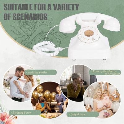 32GB Audio Phone Guest Book Voice Recording 10 jam Rekaman Telepon Pernikahan Guest Book