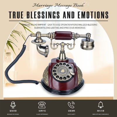 Retro Design Audio Guest Book 2.2 Pound Memory Bank Digital Guest Book Pernikahan
