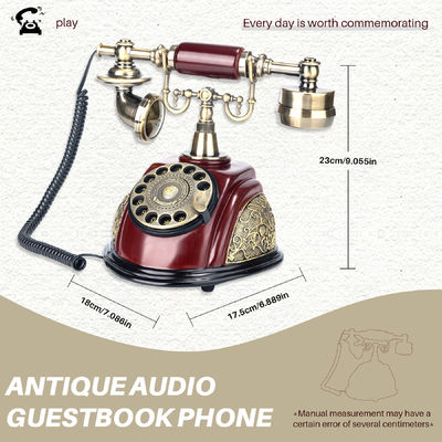 Retro Design Audio Guest Book 2.2 Pound Memory Bank Digital Guest Book Pernikahan