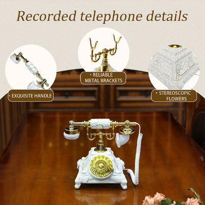 Buku Tamu Telepon Pernikahan Perunggu Telepon Audio Rechargeable Buku Tamu Untuk Lulusan