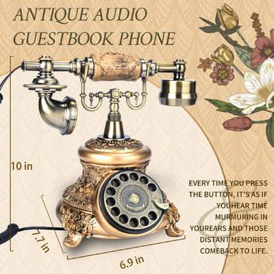 Classic Wedding Phone Guest Book Retro Craftsmanship Audio Wedding Guestbook Untuk Pasangan