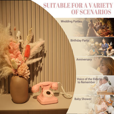 Event Voice Guest Book Pernikahan Plastik Clear Recording Pernikahan Telepon Guest Book 10 jam