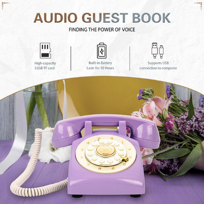 32GB Phone Guest Book Capture Pesan suara dan kenangan dari tamu di pernikahan, pesta, dan acara khusus