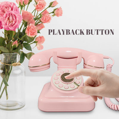Plastik Telepon Audio Buku Tamu 32GB Memori Telepon Buku Tamu Pernikahan