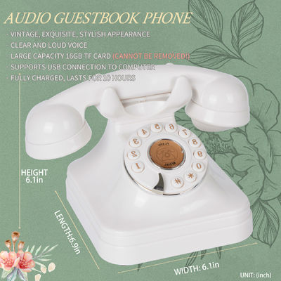 OEM Tamu Pesan Pesan Audio Buku Tamu 10 Jam Telepon Lama Buku Tamu Pernikahan