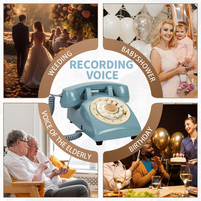 Acara Voicemail Guest Book Clear Recording Telepon Audio Guest Book Biru