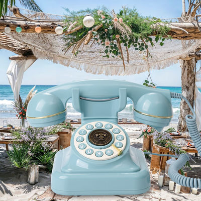 32GB Clear Sound Telephone Guest Book Pernikahan Biru Untuk Baby Shower Acara