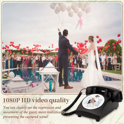 32GB Video Guest Book HD 1080P Telepon Guest Book Dengan Lampu Malam Untuk Kenangan Yang Dicintai