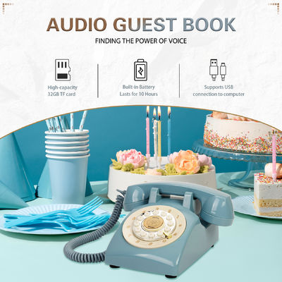 Rekaman tamu audio yang dapat diisi ulang Buku tamu pernikahan Buku tamu dengan pemutaran USB Transfer